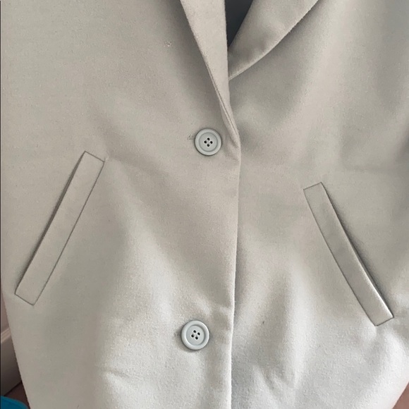 Noisy May Muted Turquoise Pea Coat - Picture 3 of 5